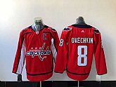 Washington Capitals 8 Alexander Ovechkin Red Adidas Stitched Jersey,baseball caps,new era cap wholesale,wholesale hats